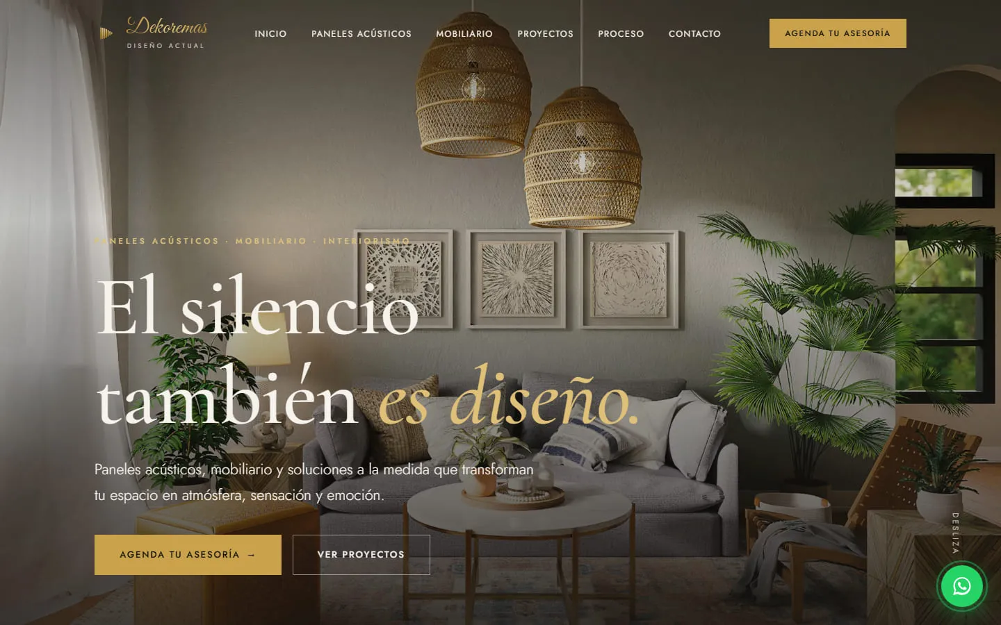 Demo de Dekoremas, dirección Editorial Luxe