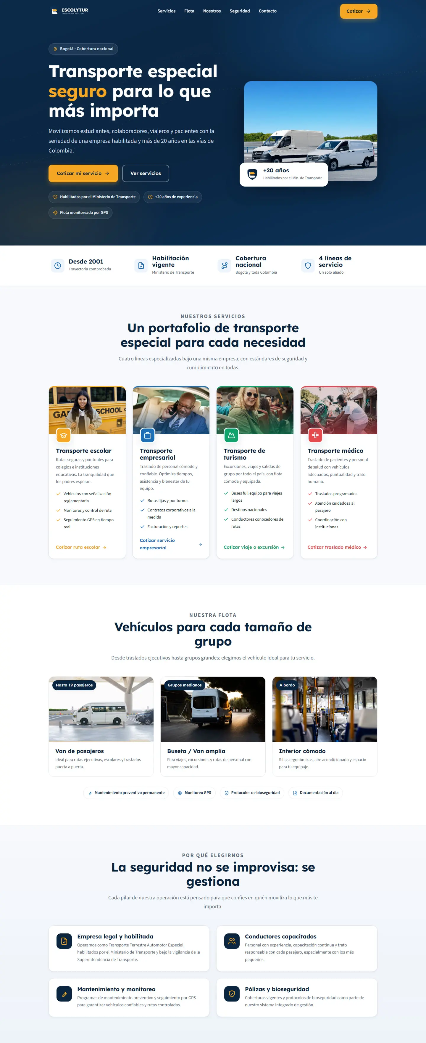 Página completa de Escolytur, de arriba abajo.