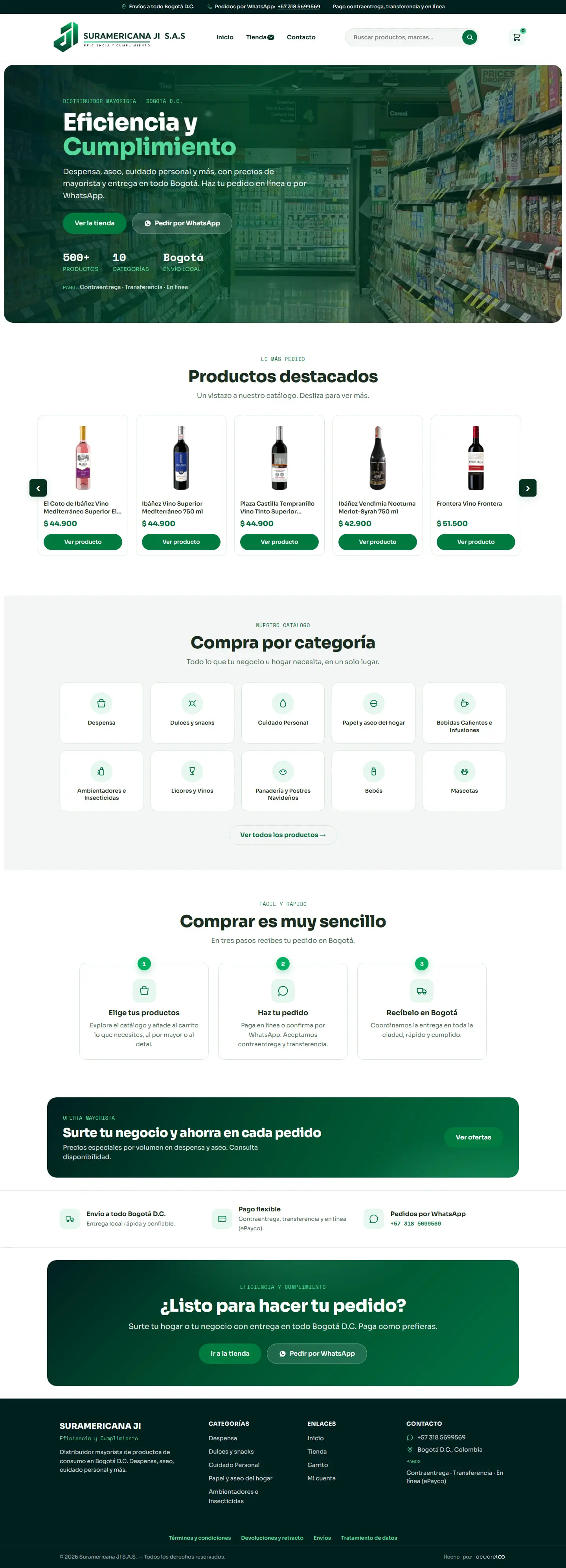 Página completa de Suramericana JI, de arriba abajo.